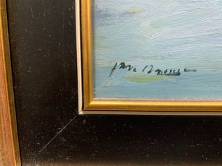 Cuadro antiguo Venecia pintada  al óleo  65x48 cm