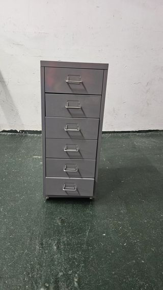 Cajonera metálica gris