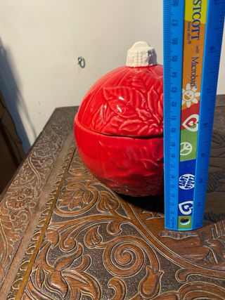 Caixa Bola Natal Bordallo Pinheiro Poinsettia