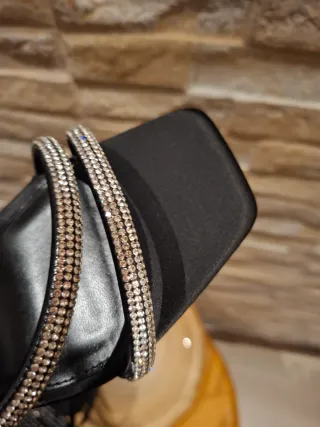 Sandalias Mango Tacon Brillantes