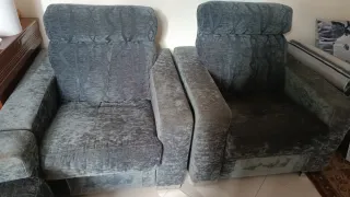 Sillón relax tela gris/verde Todos por 300€