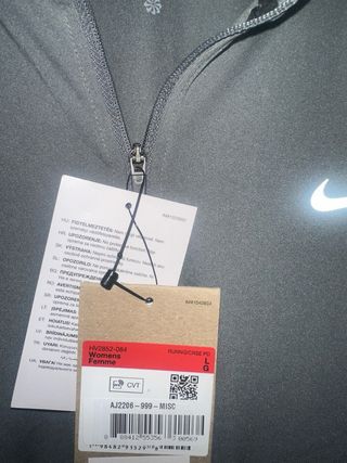 Sudadera Nike Running Media Cremallera Gris