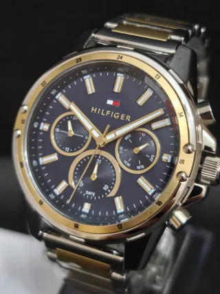 Reloj Tommy Hilfiger Hombre Azul y Dorado
