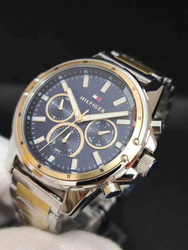 Reloj Tommy Hilfiger Hombre Azul y Dorado