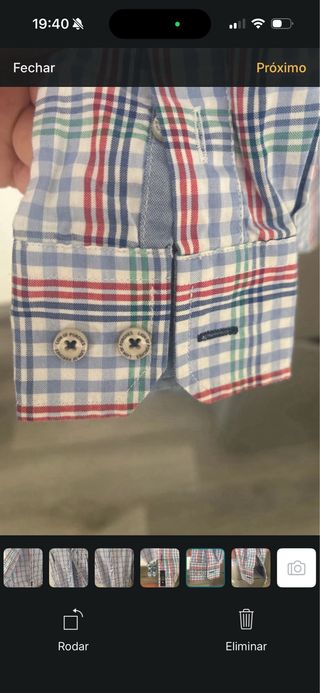 Camisa xadrez azul 11/12 anos Lion oficial