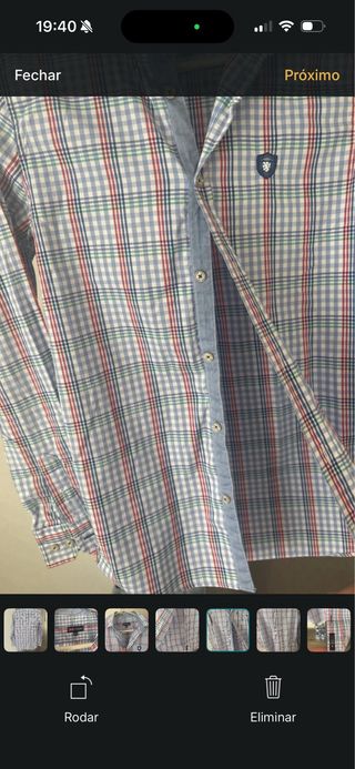 Camisa xadrez azul 11/12 anos Lion oficial