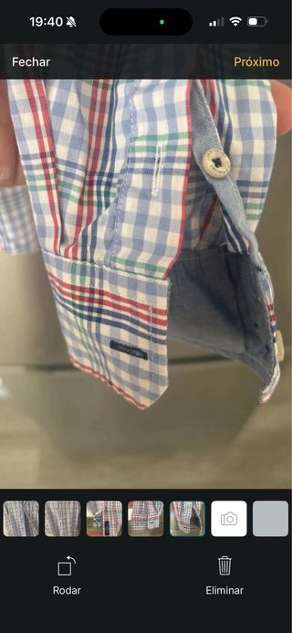 Camisa xadrez azul 11/12 anos Lion oficial