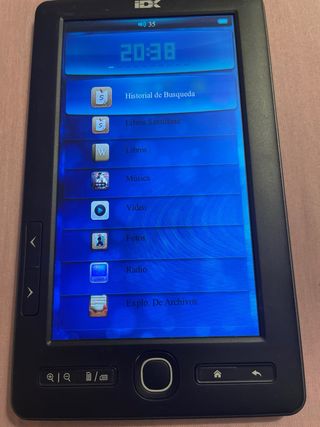 Lector de libros iDX negro