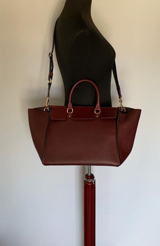 Bolso Carolina Herrera Piel Verde y Rojo