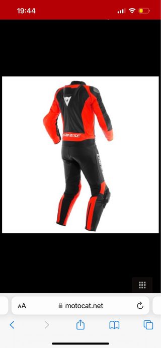 Mono Dainese 2 piezas cuero talla 48