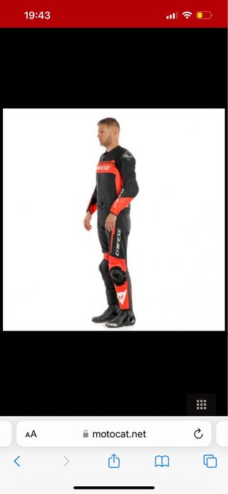 Mono Dainese 2 piezas cuero talla 48