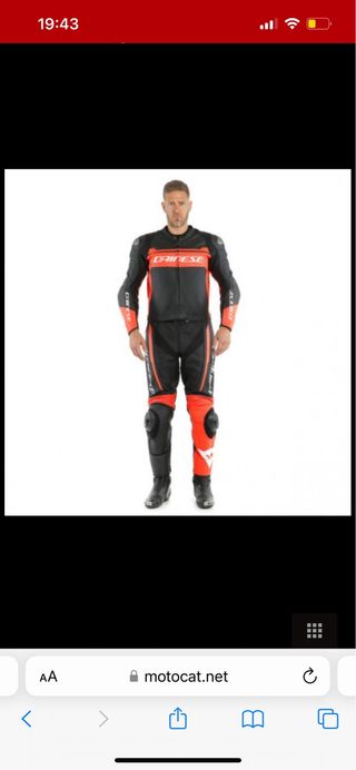 Mono Dainese 2 piezas cuero talla 48