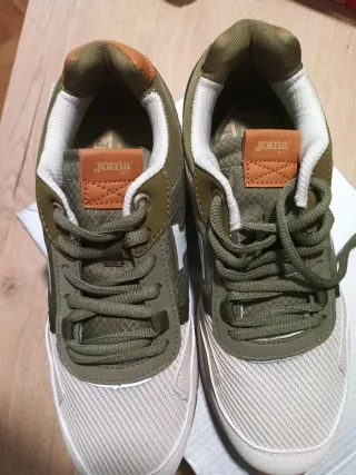 Zapatillas Joma Talla 38 Beige y Verde