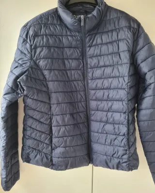 Chaqueta de plumas azul