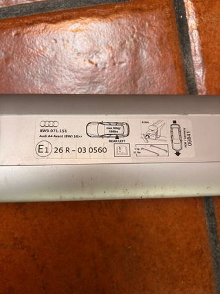 barras de techo originales Audi a4 avant 2018