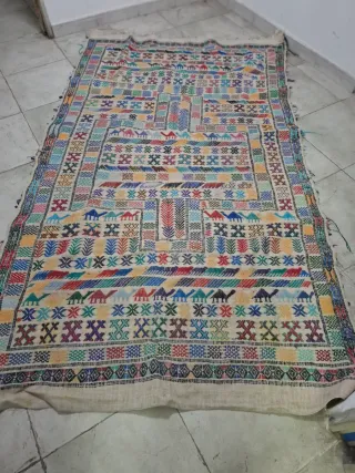 Alfombra Marroquí Artesanal Multicolor