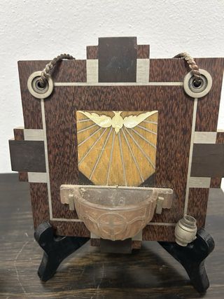 Coppia acquasantiere Art Déco francesi anni '30