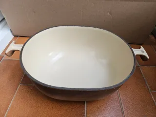 Olla Le Creuset Vintage Marrón