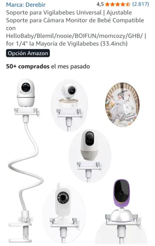 Soporte flexible para vigilabebés universal