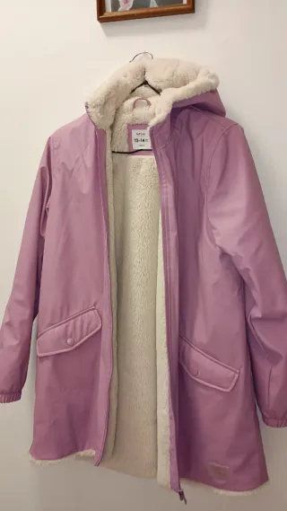Chubasquero niña Lefties lila forro pelito 13-14 a