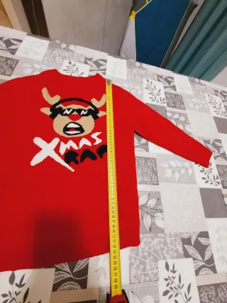 Maglione Natale Renna Bambino 8-9 Anni