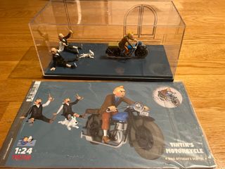 Figuras Tintín Moto 1:24