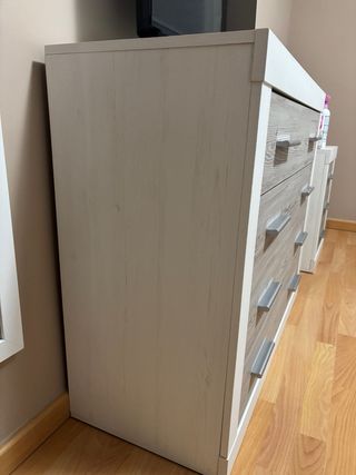 Cómoda Lara Blanca y Gris