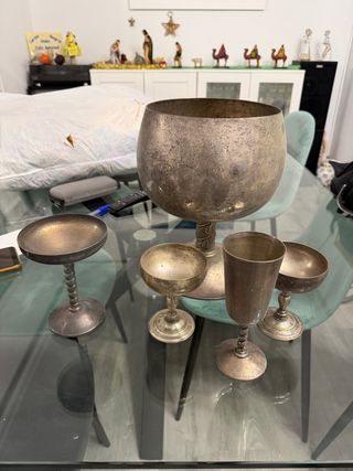 Copas de plata antiguas
