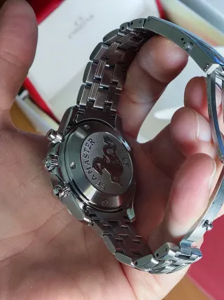 Omega Seamaster Chrono Azul completo