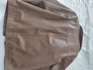 Cazadora de piel TROBLOS marrón