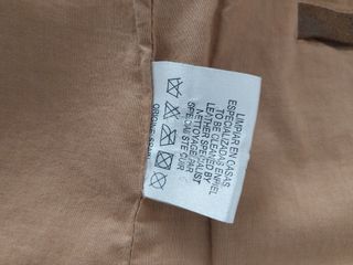 Cazadora de piel TROBLOS marrón