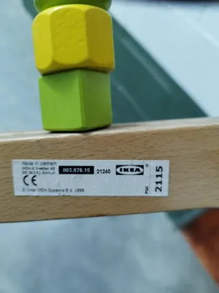 Juguete Cuentas Madera Ikea