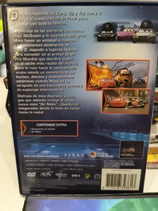 DVDs Cars y Cars 2 en Español