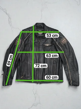 Cazadora Cuero Harley Davidson 110 años XL