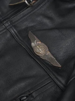 Cazadora Cuero Harley Davidson 110 años XL