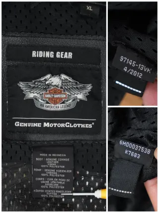 Cazadora Cuero Harley Davidson 110 años XL