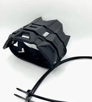 Protector tubo de escape moto negro