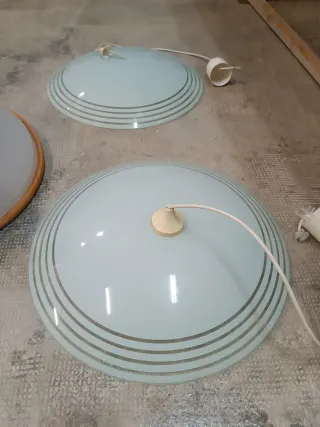 Lámpara de techo cristal.