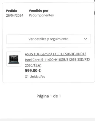 Portatil gaming (ASUS)