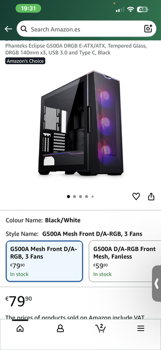 Caja PC Gaming Phanteks RGB