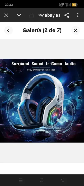 Cascos Inalámbricos OZEINO DW 810 RGB