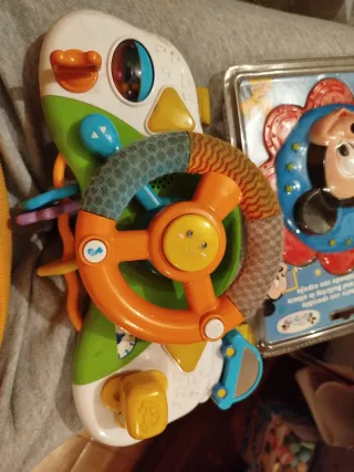 Oruga, espejo de Mickey mouse y volante infantil