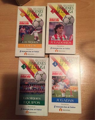 Lote 4 VHS Las Mejores Imágenes de la Liga 91-92