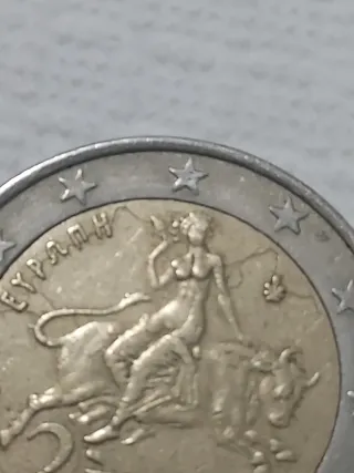 Moneda 2€ Grecia 2002*S Error