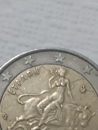 Moneda 2€ Grecia 2002*S Error