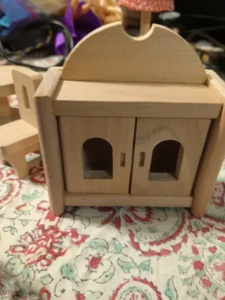 Set Arredamento Bambole Legno