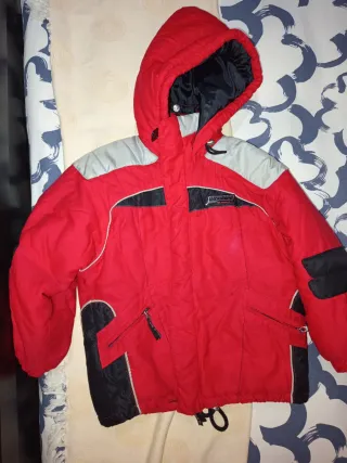 Conjunto esquí niño rojo