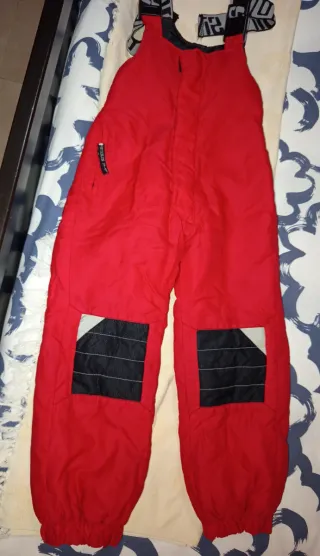Conjunto esquí niño rojo