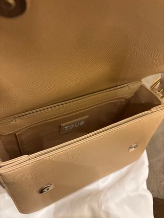 Bolso Tous Beige y Dorado