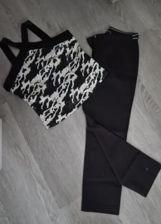 Conjunto de encaje blanco